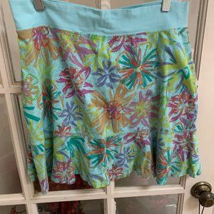 Fresh Produce M Ruffle Hem Pull On Mini Skirt